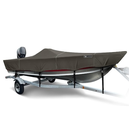 Eevelle Windstorm Boat Cover V HULL Fshng Sde Console, Narrow Series w/Outboard 18' 6in. L 92in. W Charcoal WSVFSC1892B-CHL